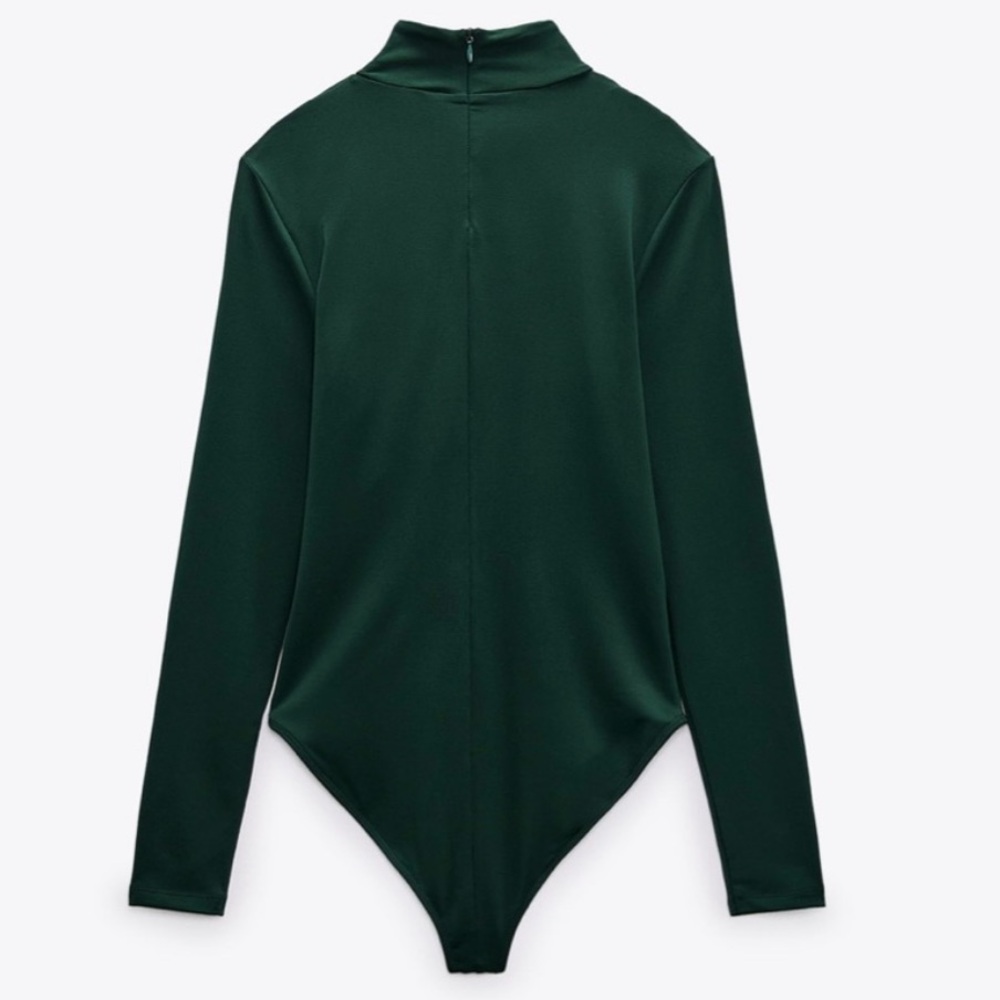 GREEN Zara knot bodysuit - Picture 2 of 4